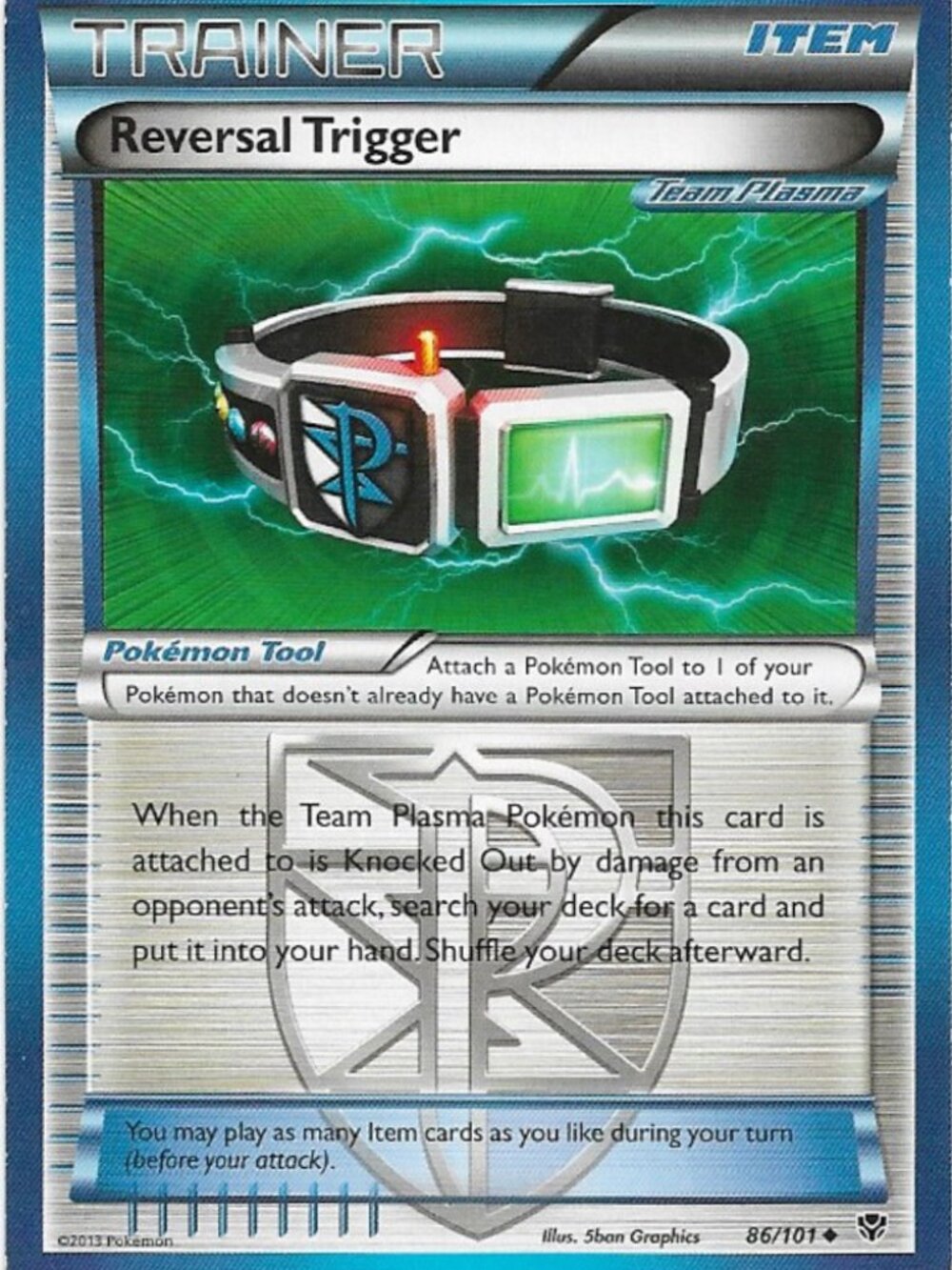 Pokemon Reversal Trigger 86/101 Plasma Blast LP